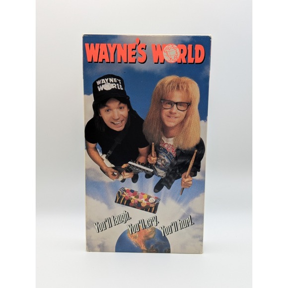 Other - Wayne's World VHS 1992 Paramount Mike Myers Comedy - Tested for Playback